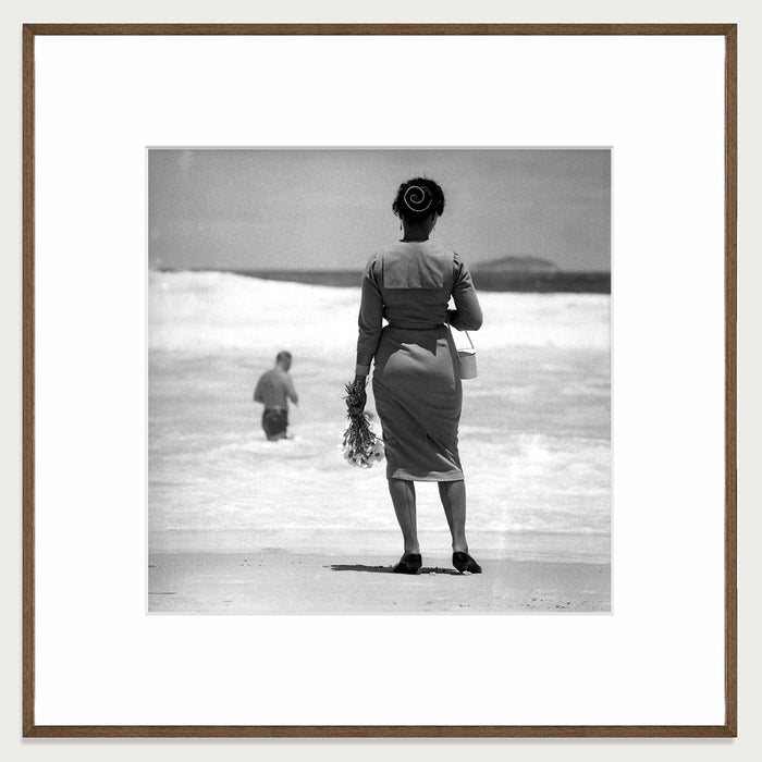 Woman on Copacabana beach, 1957