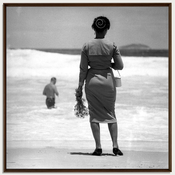 Woman on Copacabana beach, 1957